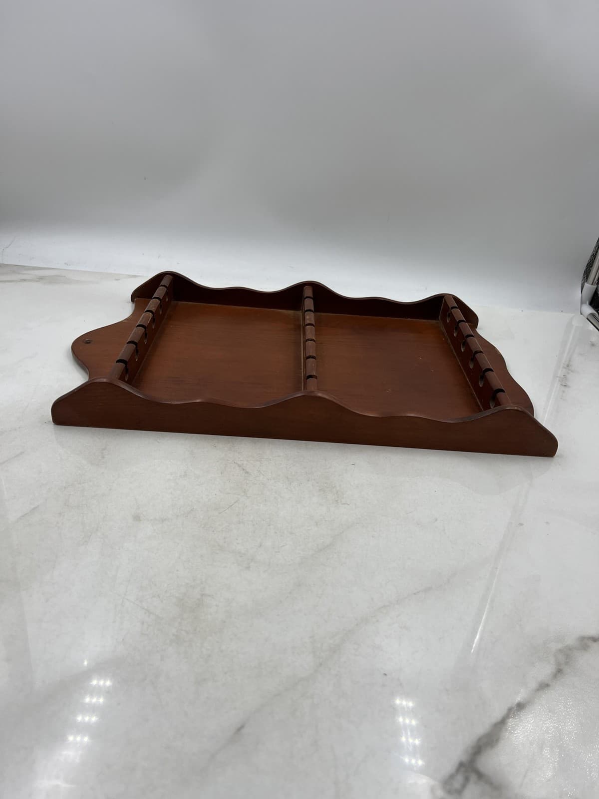 Vintage Wooden Wall Display Rack Shelf 18 Slot Spoon Storage Collectible Holder 5