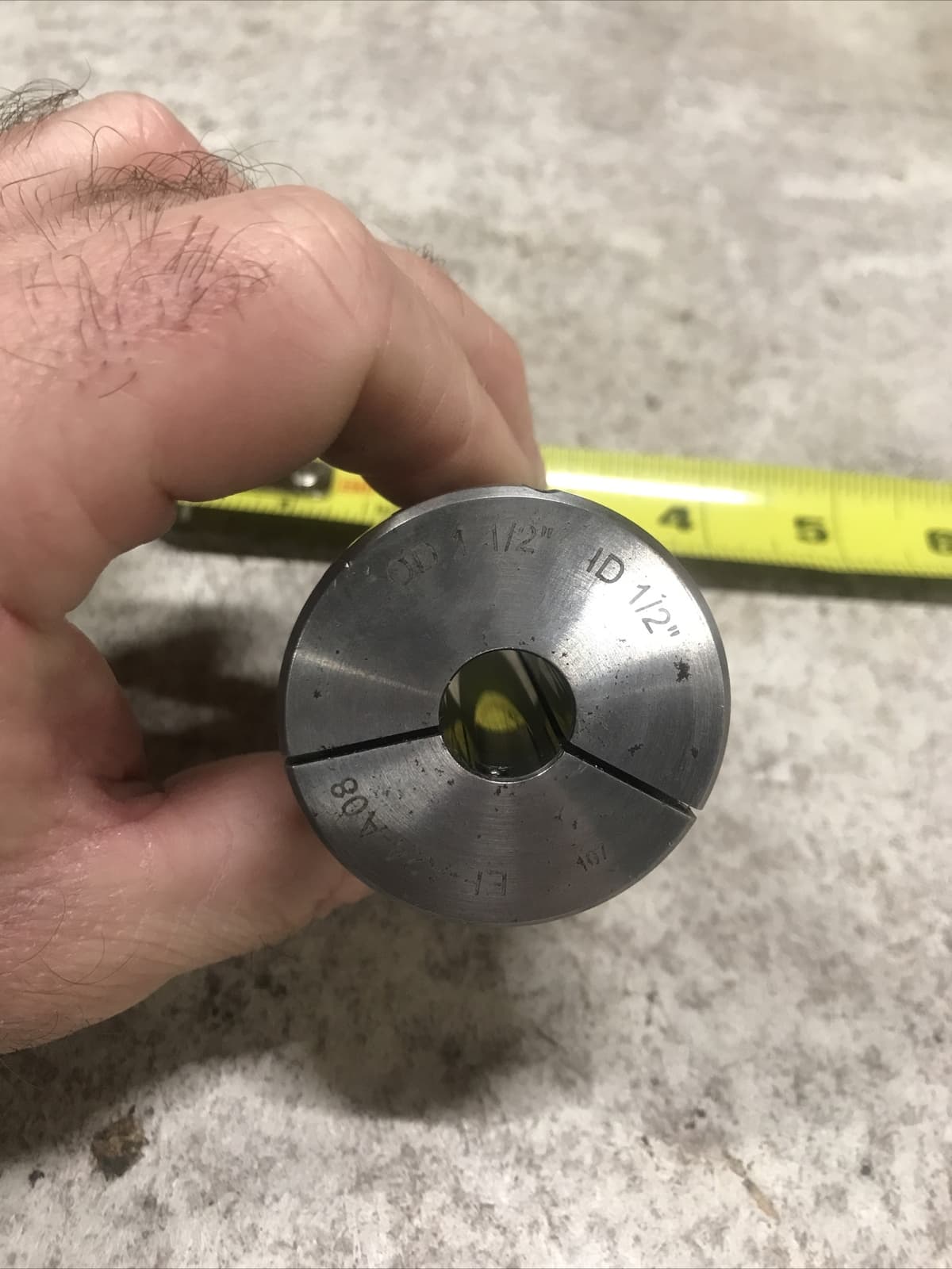 1-1/2” OD x 1/2” ID CNC TOOL HOLDER BUSHING EF-A24-A08 2