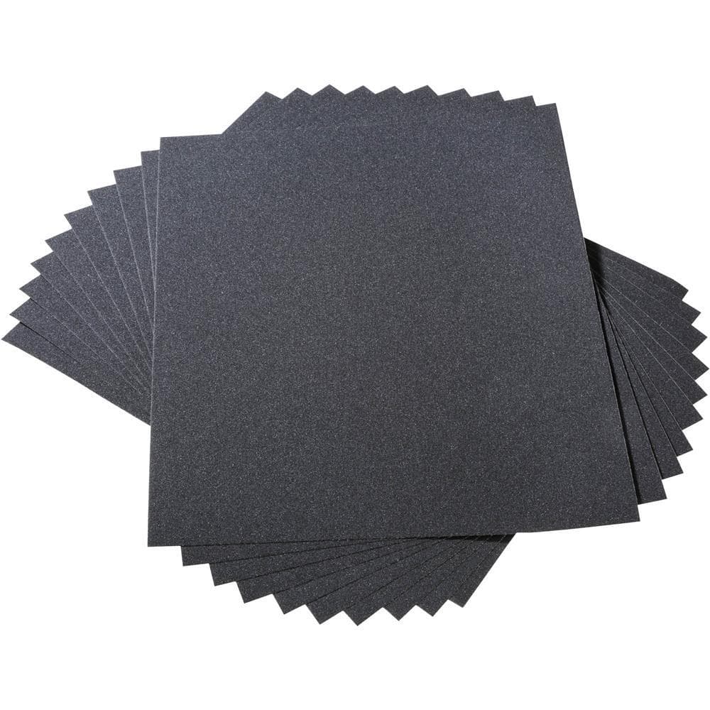 9 x 11" WET OR DRY SANDPAPER SHEETS - 180 GRIT -3M #02014 - 50 SHEETS 2