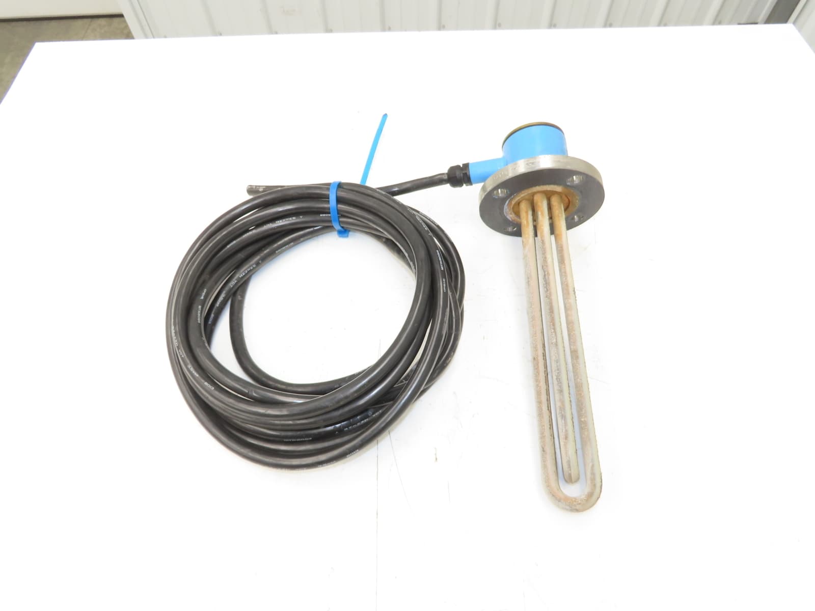 Nippon Stainless Immersion Tank Heater Element 5Kw 200V 3PH 12" Tubes 5" Flange