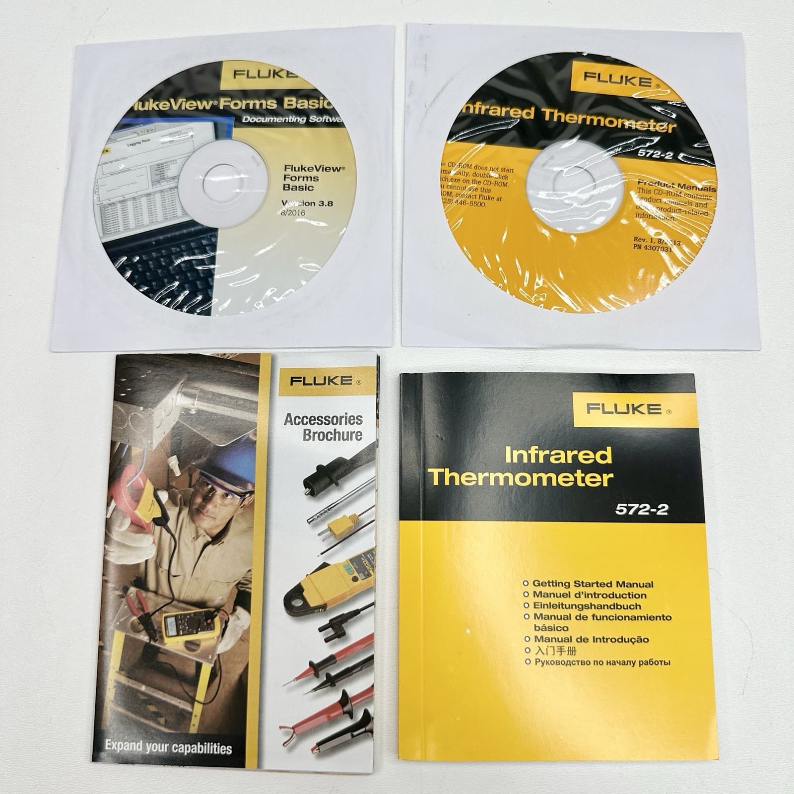 FLUKE 572-2⚡️ | HIGH TEMPERATURE PERFORMANCE INFRARED THERMOMETER | NEVER USED✨ 5