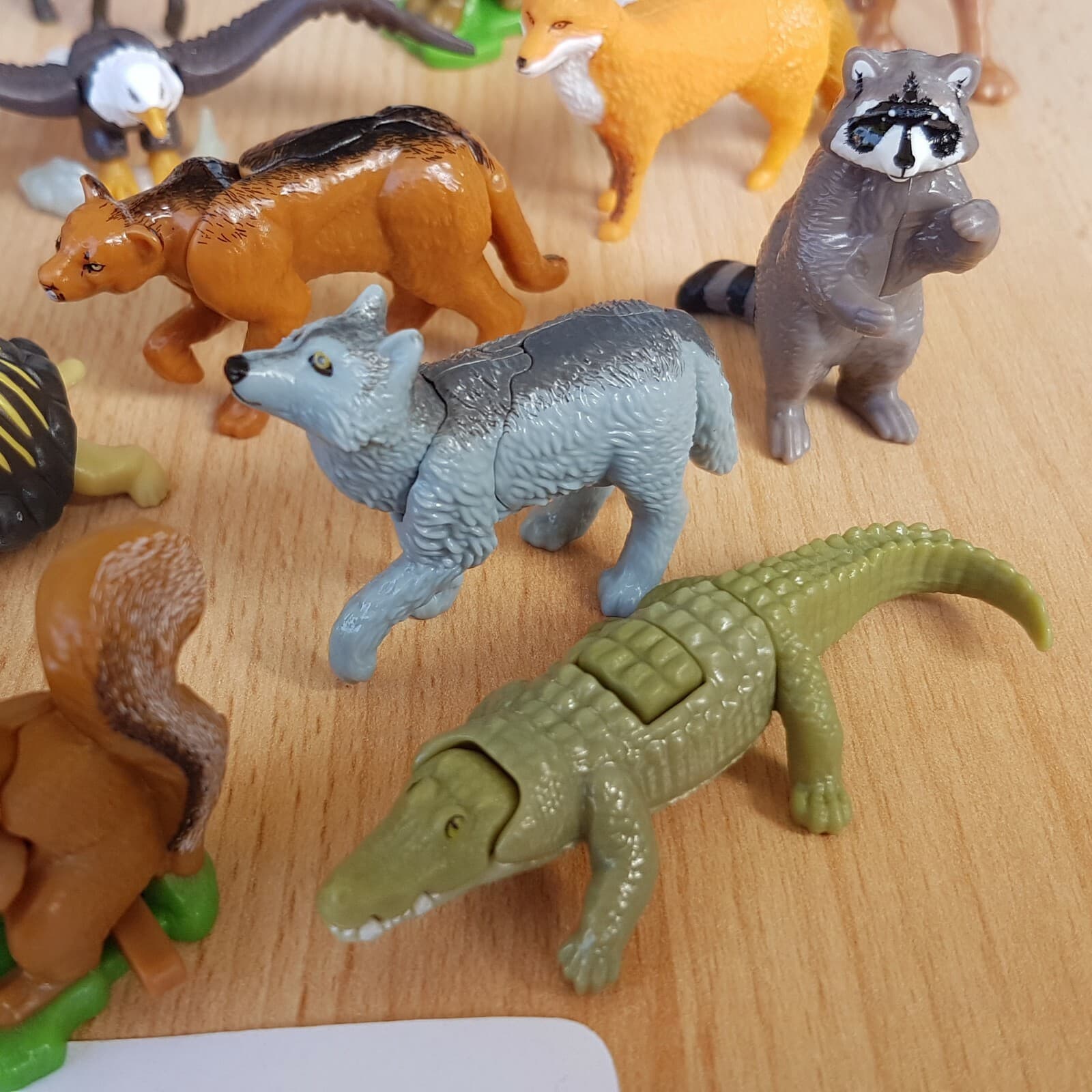 TOP KINDER SURPRISE SET Natoons Wildlife Animals of North-America 1.3" figurines 6