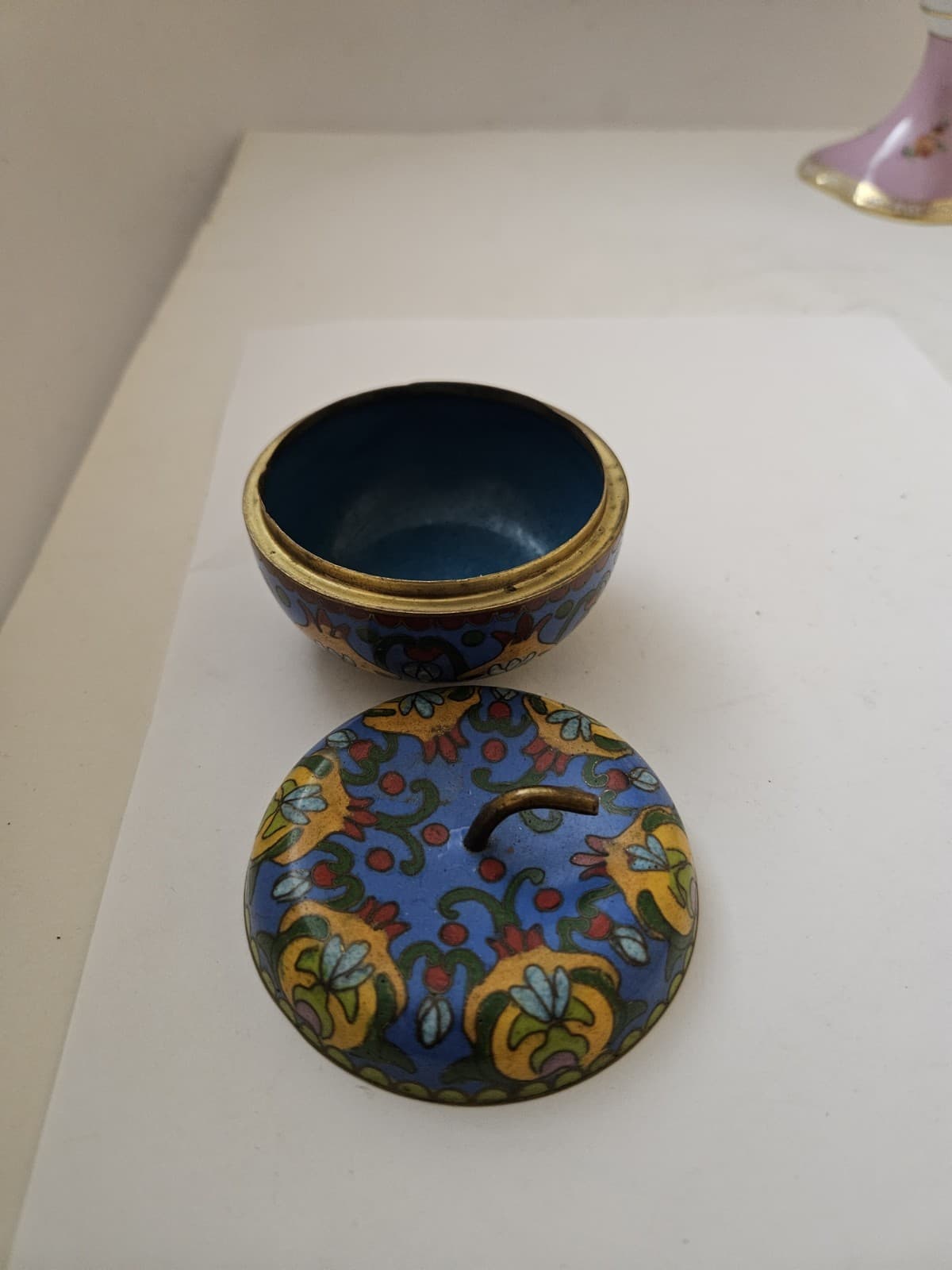 cloisonne Trinket Box Round 6