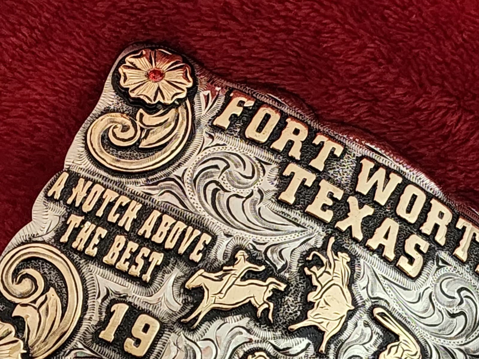 Rodeo☆1979☆All Around X-TREME Champion Trophy Buckle☆Fort Worth Texas☆Rare☆W11 4