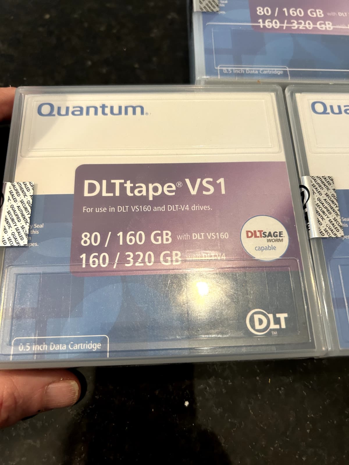 5 Quantum DLTtape VS1 MR-V1MQN-01 Data Cartridge 80/160GB/160/320GB New Sealed 4