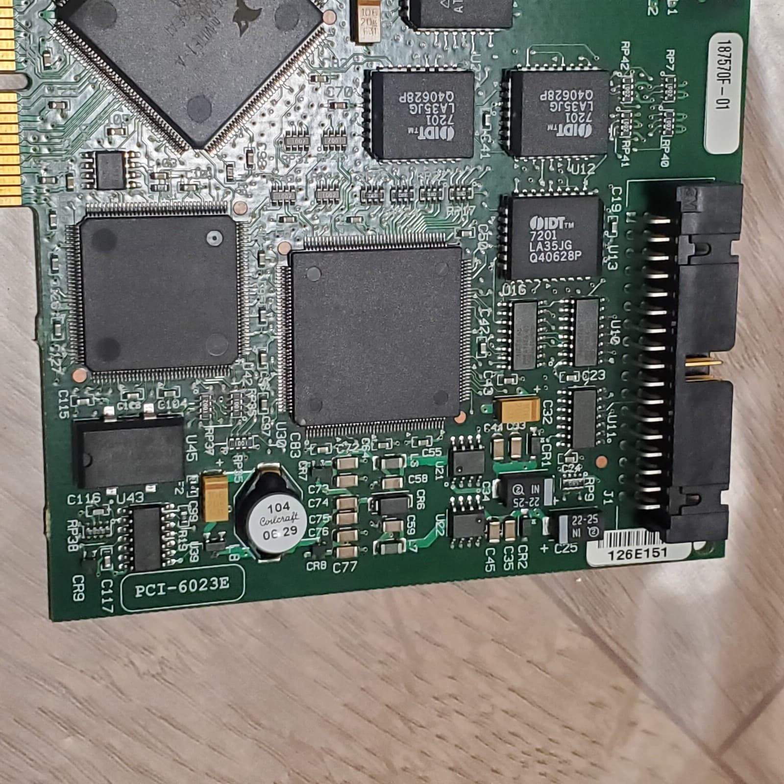 National Instruments PCI-6023E NI DAQ Card 187570F-01 Analog Input Multifunction 3