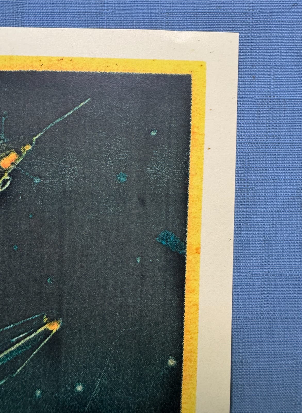 1958 Space Dog Laika Rocket Satellite Original Poster Russian Soviet 30x40 Rare 6