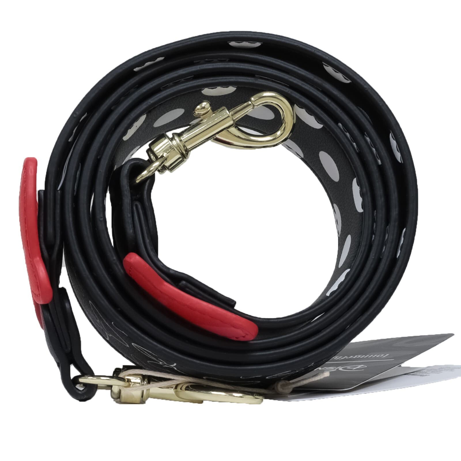 52" MINNIE MOUSE Loungefly Reversible Bag Strap All Over Print Polka Dots Bows 3