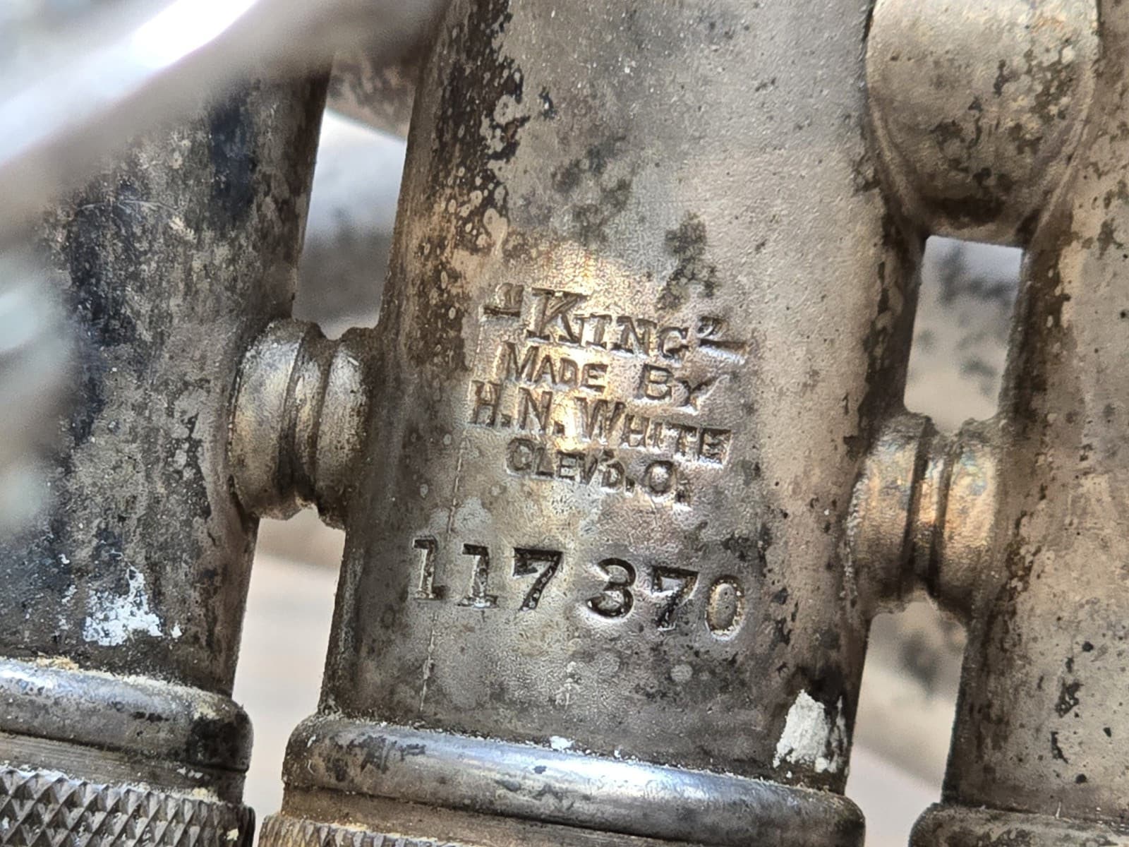 Vintage H.N. White King Double Bell Euphonium Silver 3