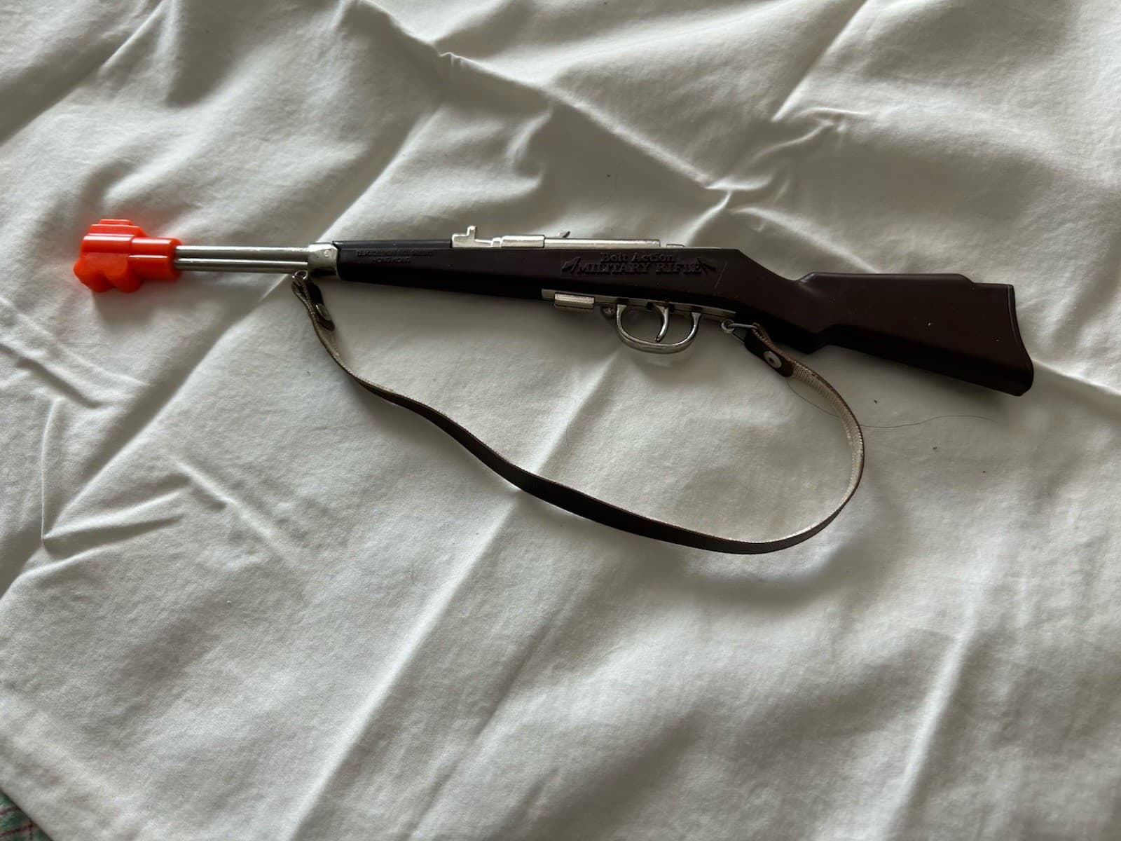 Vintage Bolt Action Military Cap Toy Rifle 11” 3