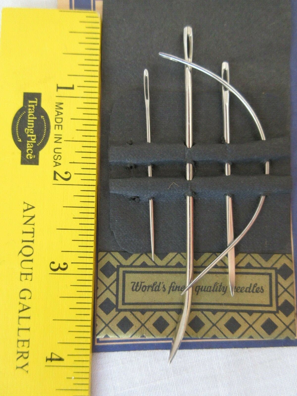 Vintage Lot Leather Crafting Lacing Needles Lace Aunt Lydia Button Carpet Thread 3