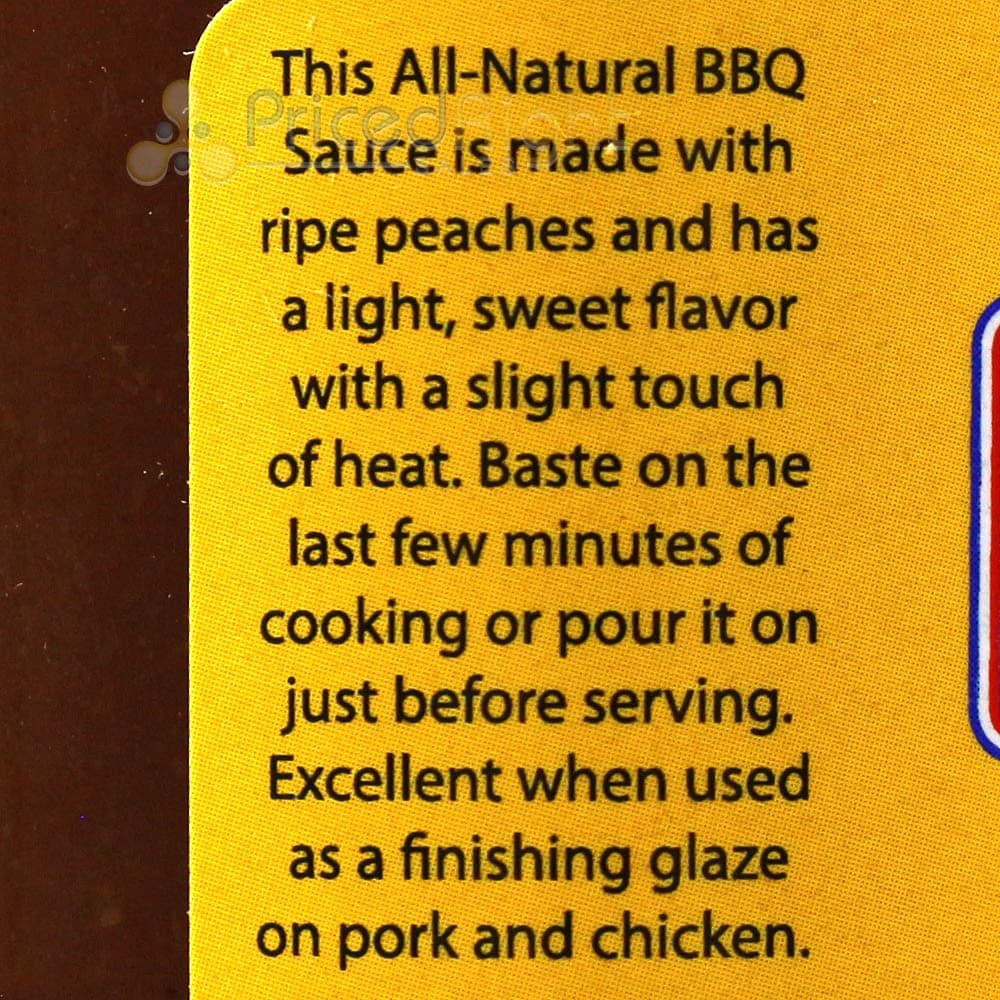 Sucklebusters Peach BBQ Sauce 12 Oz. Light Sweet Mild Blend Competition Rated 4