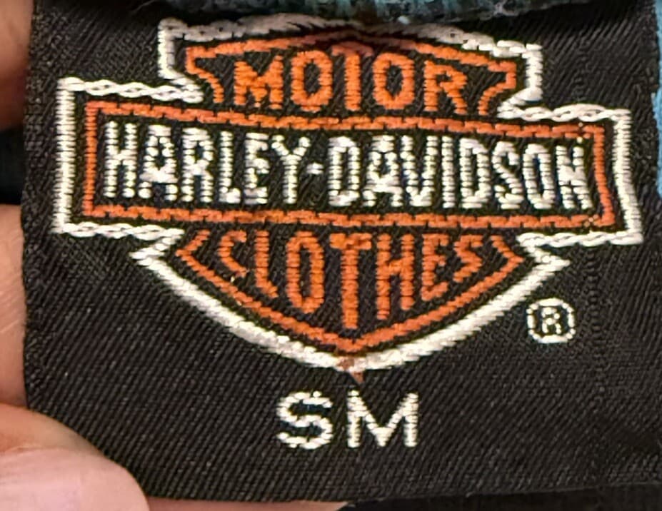 Vtg Harley Davidson Shirt Mock Turtle Neck Size SM HOLOUBEK ￼sleeveless Tampa FL 5