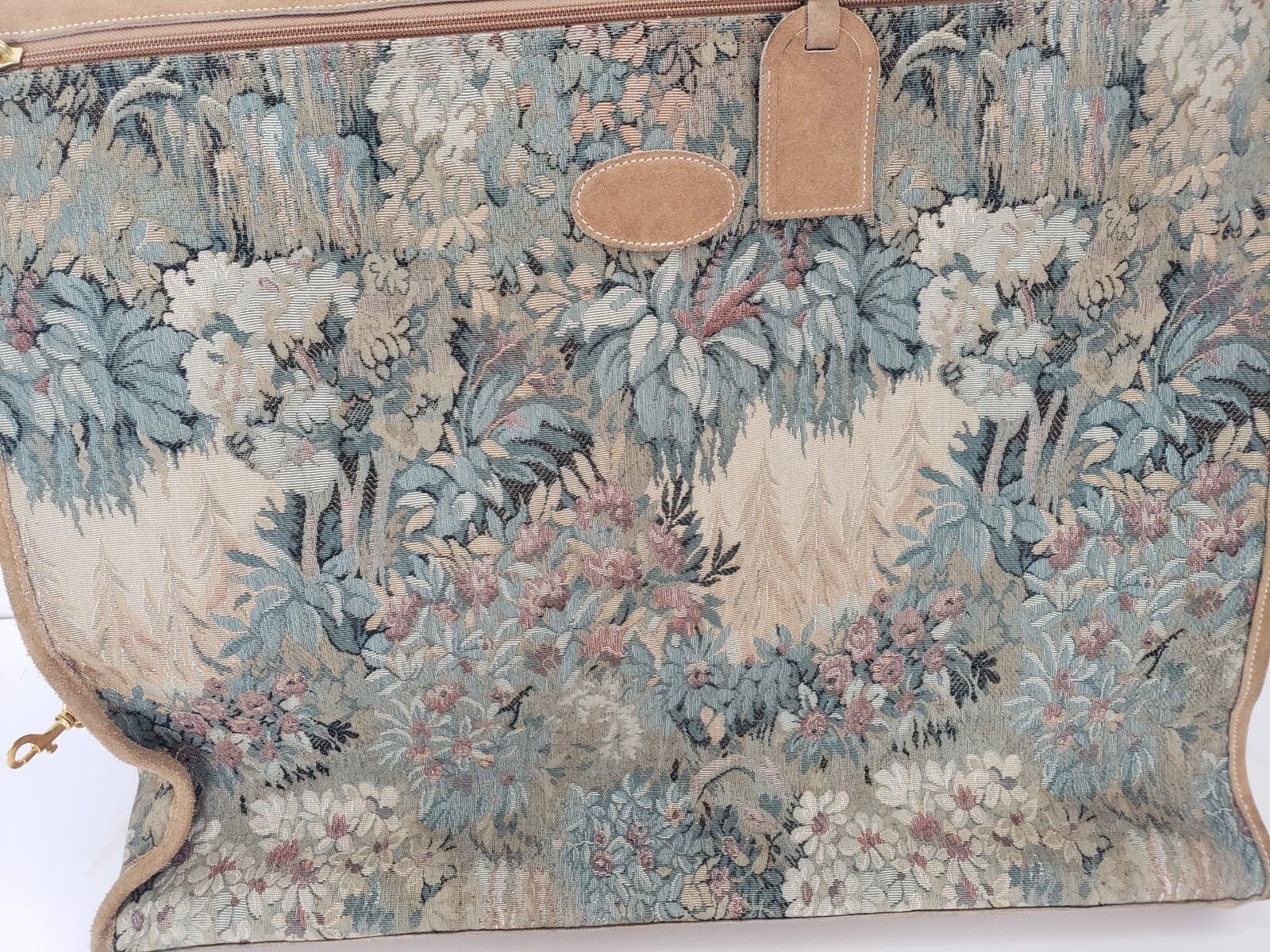 French Luggage Company - Tapestry Garment Clothes Bag Floral Embroidered Luxury 3