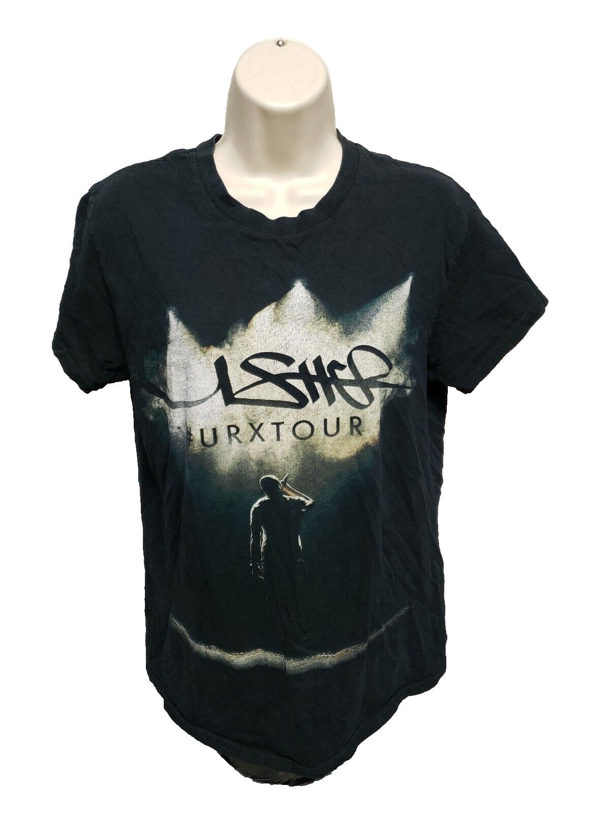Usher urx Tour Adult Small Black TShirt