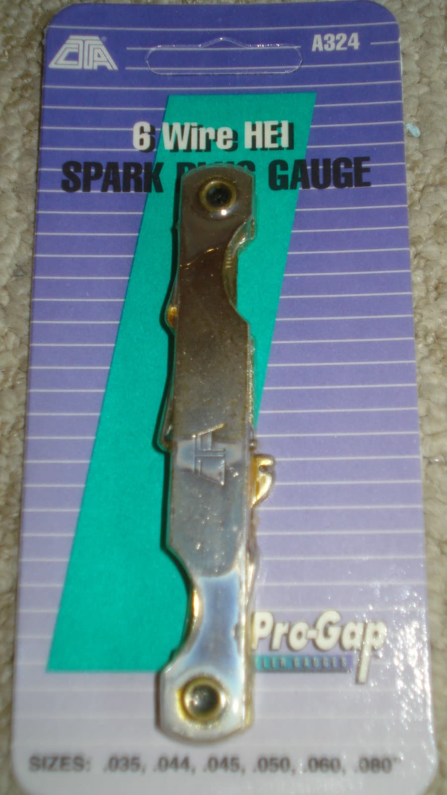 CTA NO. A324 SPARK PLUG GAUGE / GAGE / GAP TOOL 6 WIRE FREE SHIPPING