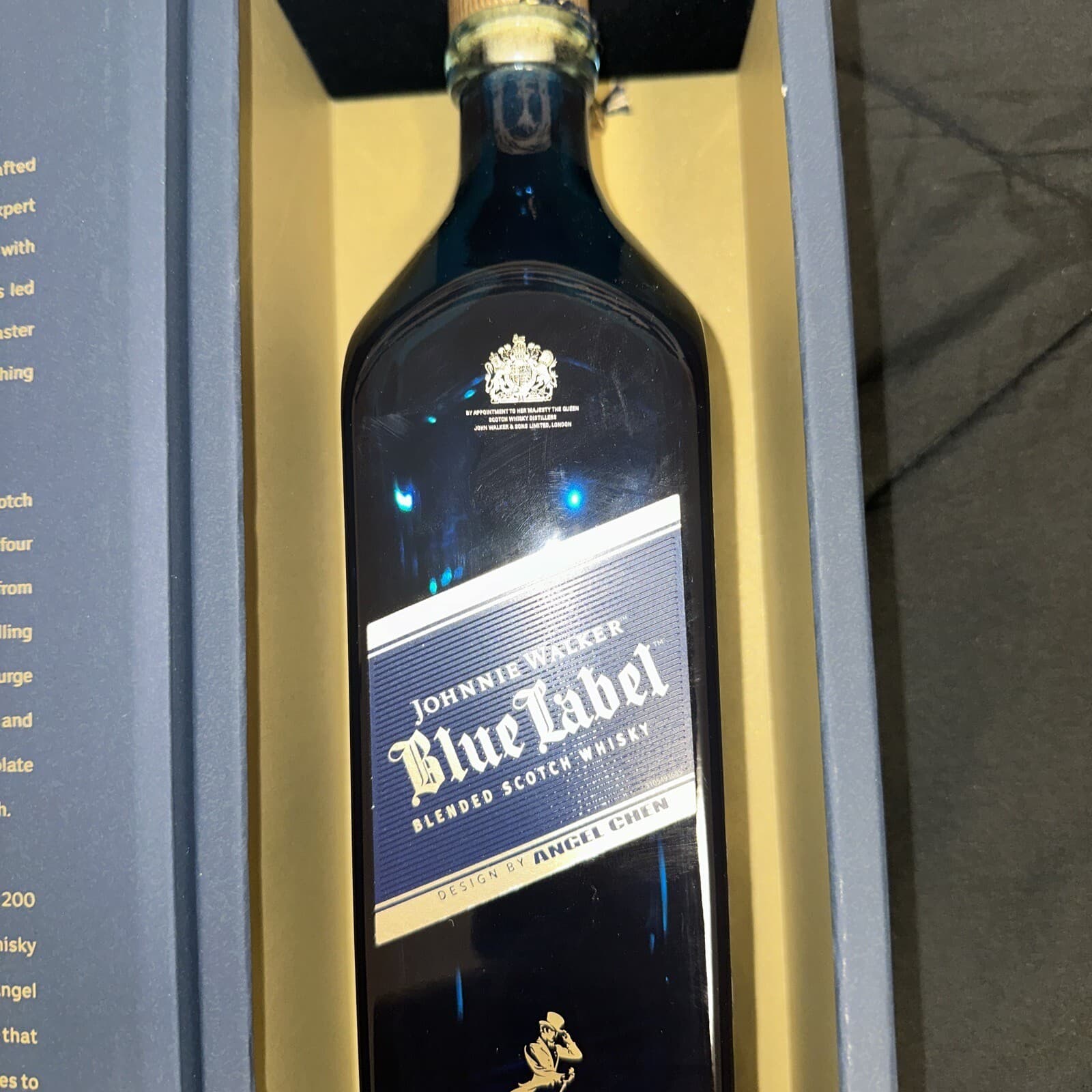 Johnnie Walker Blue Label Angel Chen Limited Edition Design BOX + EMPTY BOTTLE 3