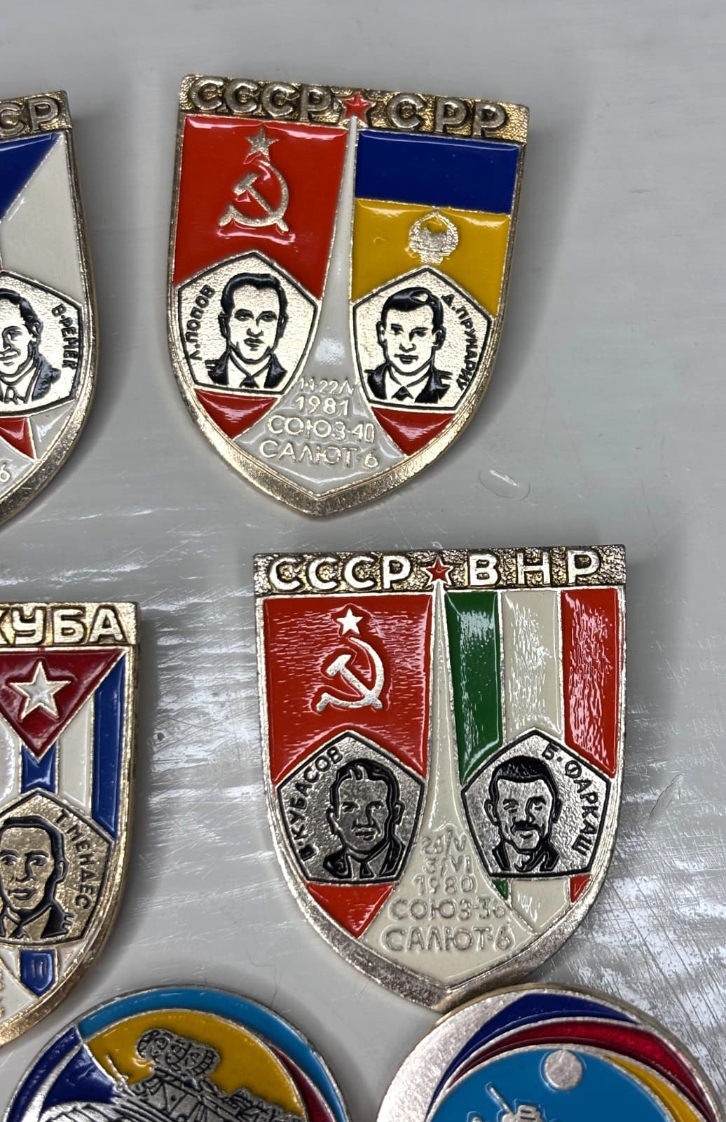 USSR Russian Soviet Union Space Program Pin Lot 13 Vintage 4