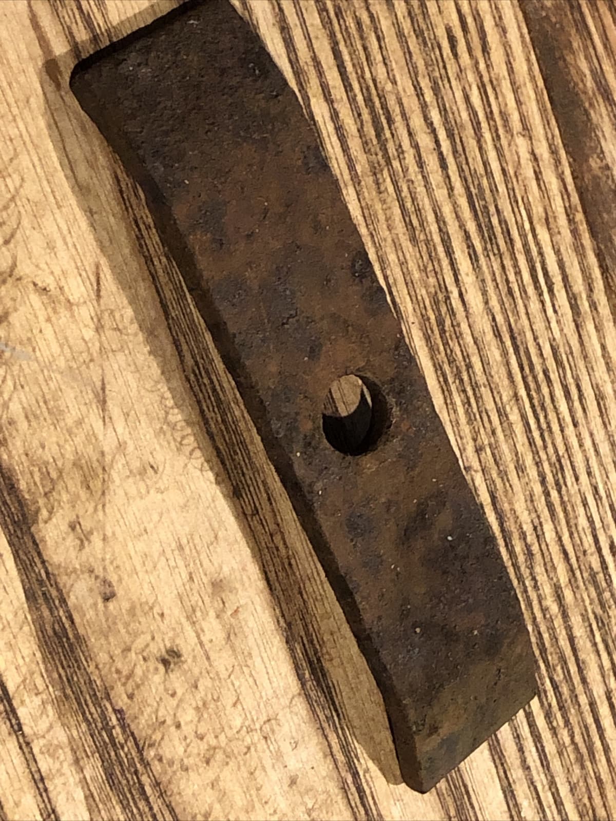 1- Rock Rake Tine Spacer,  maintains space on 1" single hole tines 3/16'' 4