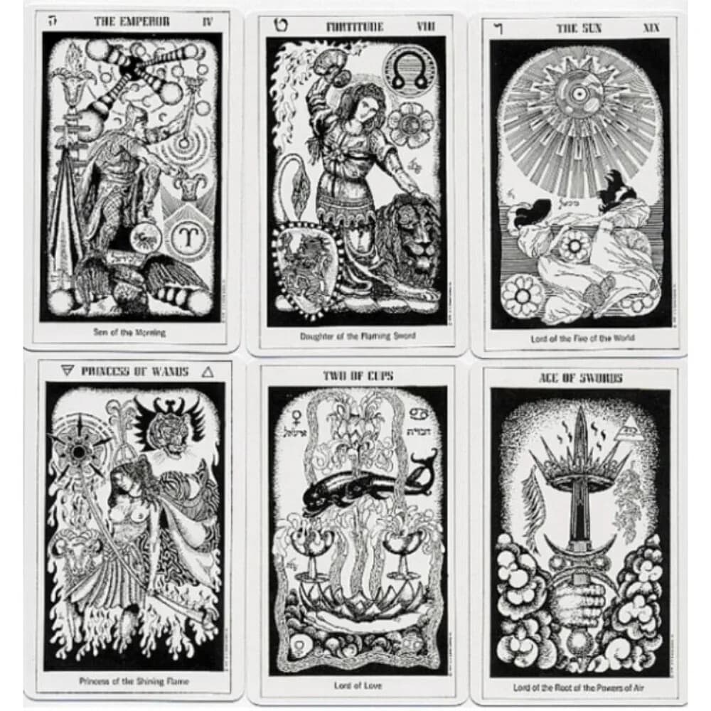 10.3 X 6cm Hermetic Tarot Fortune Telling Prophet Tarot UK Rare Vintage Cards 3