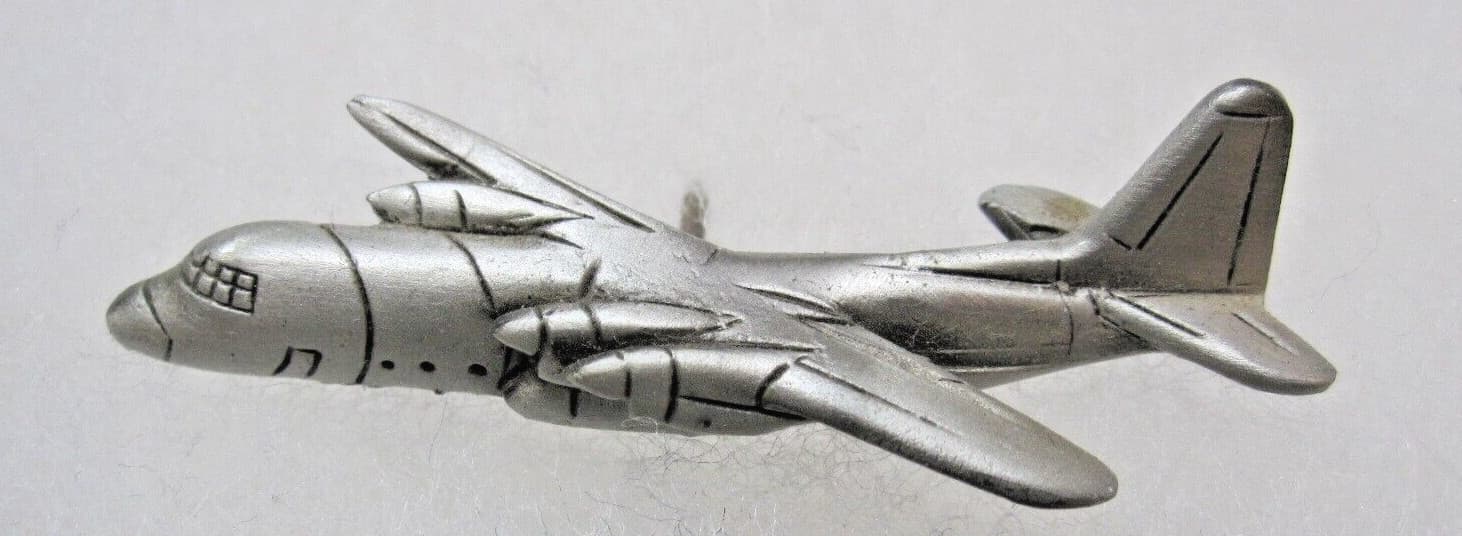 Lockheed C-130 Hercules - Military Transport Aircraft - Pewter Hat, Tie Tack Pin