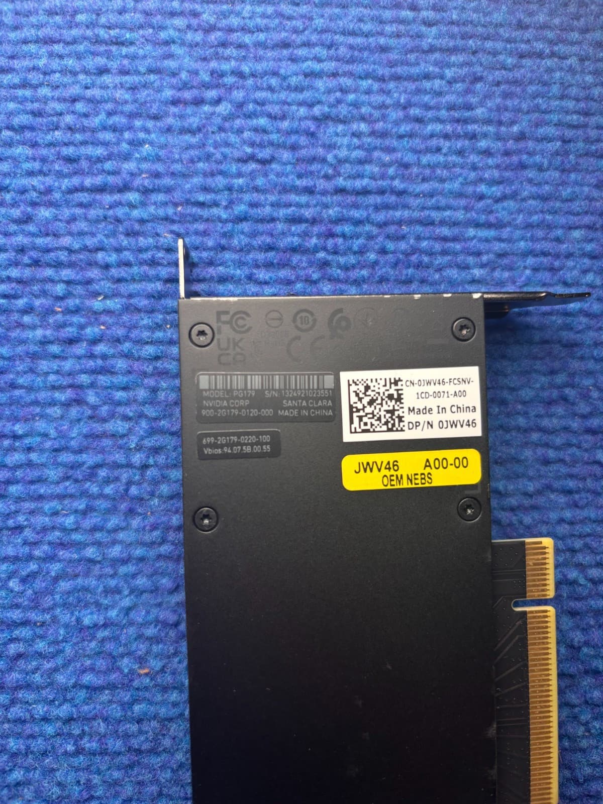 Dell JWV46 NVIDIA Ampere A2 16GB GDDR6 PCIe Tensor Core GPU Accelerator 2