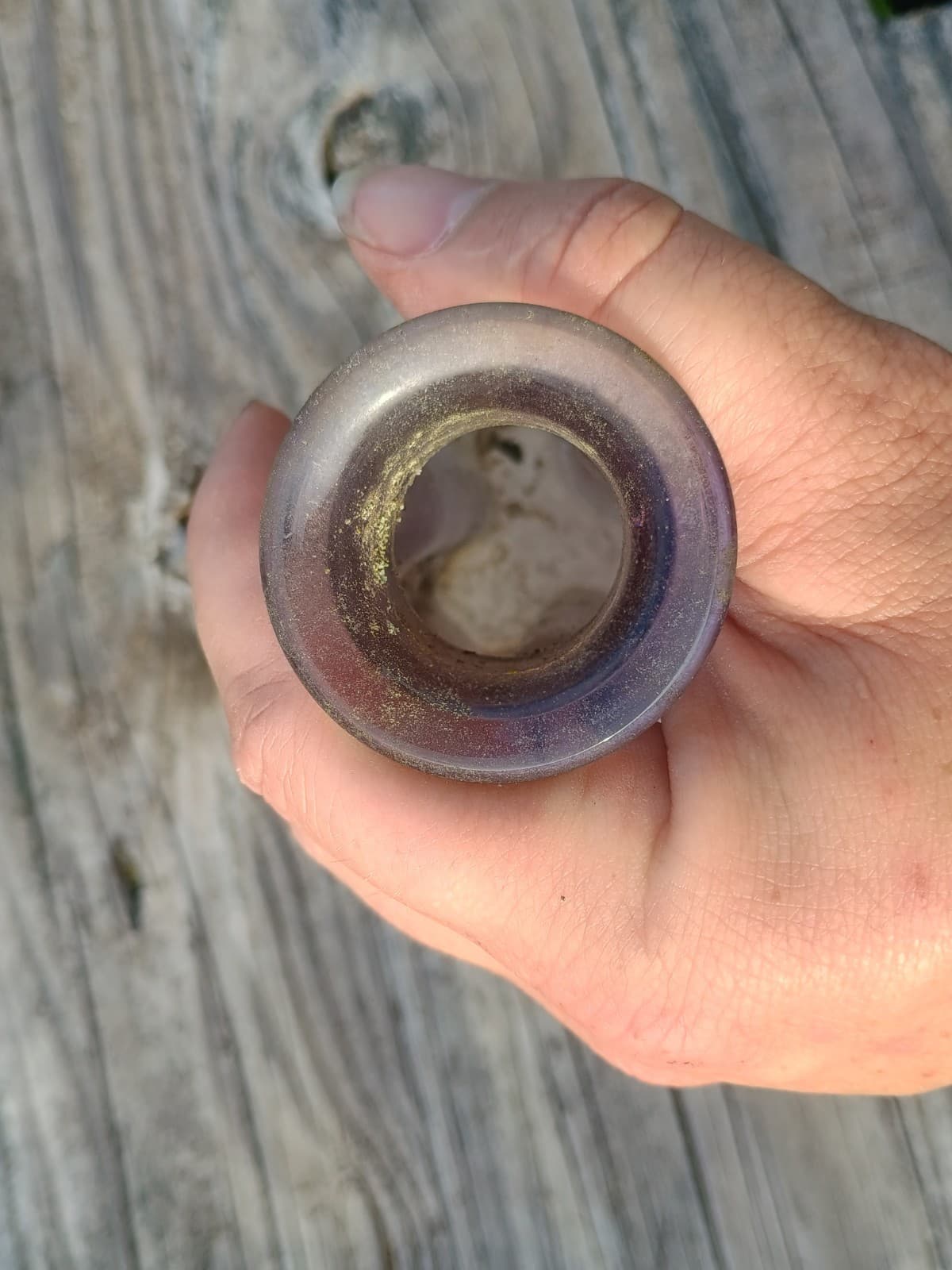 Lot Of 5 Antique Purple/Amethyst Condiment Bottles 5