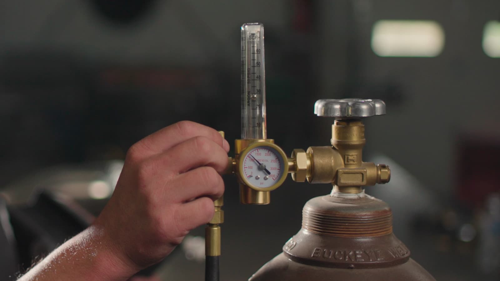 SPARC Single Output Argon Welding Flow Meter + Regulator 0-70 CFH CGA580 MIG TIG 2