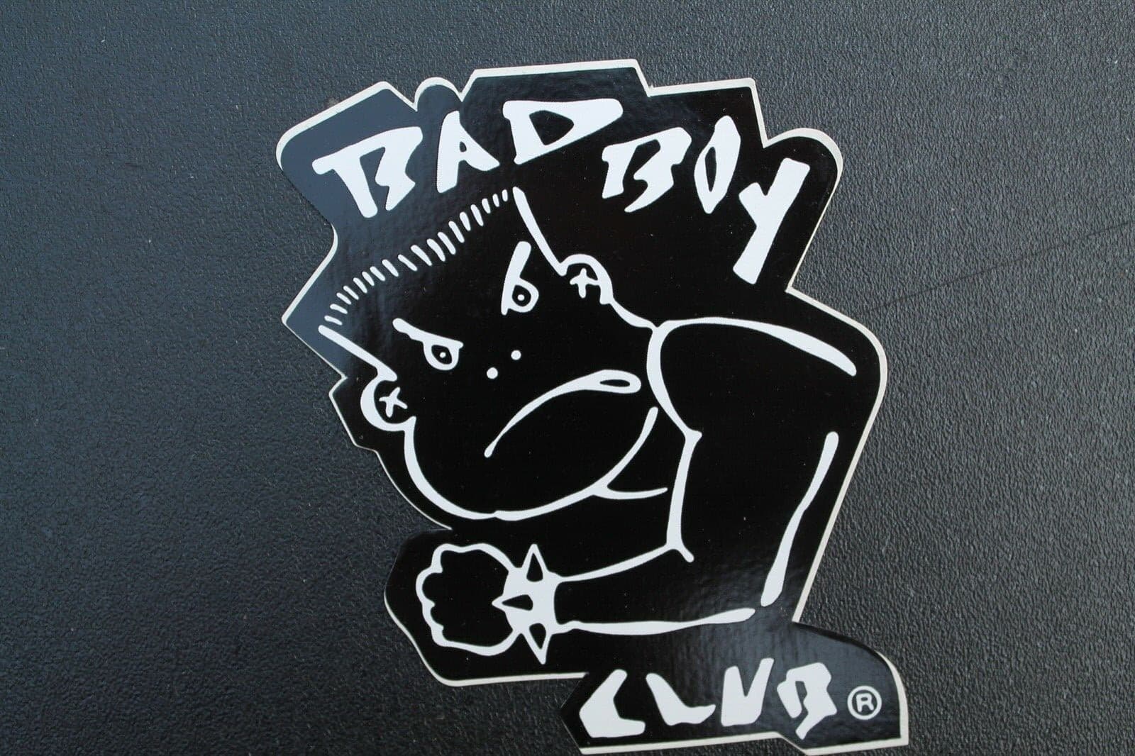 Bad Boy Club BBC Punk Rock Black White 80's Skateboards Vintage Surfing STICKER 2
