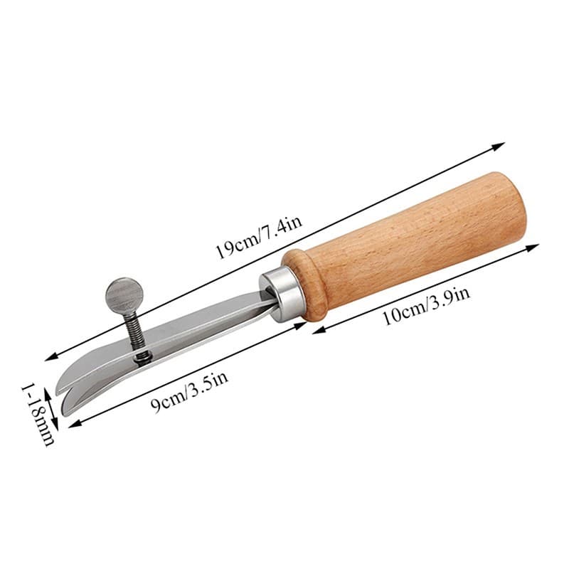 Adjustable Leather Edge Stitching Groover Leather Craft Groove Gouge DIY Tool 3