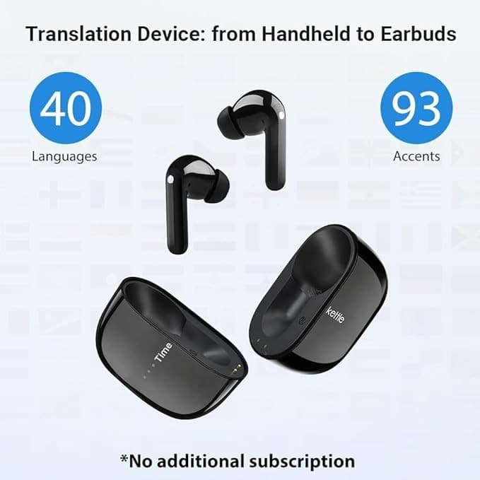 ​Timekettle M3 Language Translator Earbuds - Two-Way Translator Device - Black 4