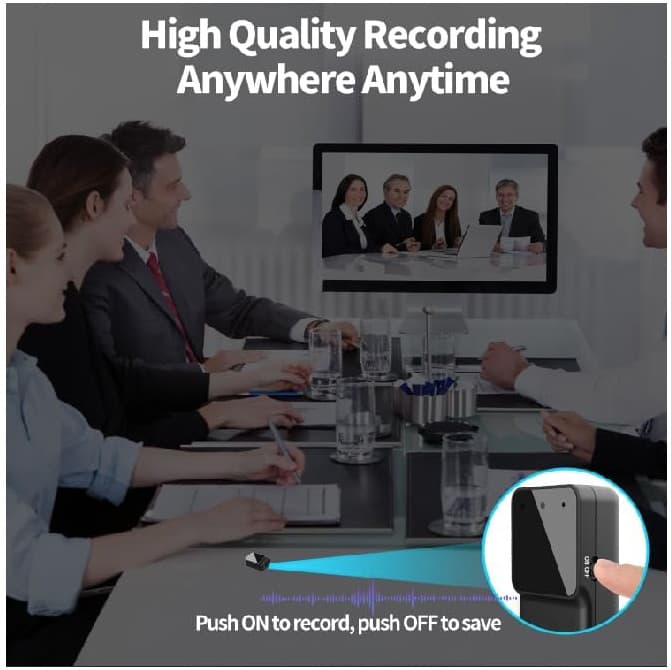 64GB Mini Voice Recorder, Voice Activated for Car, Meetings, Lecture, Interview 5
