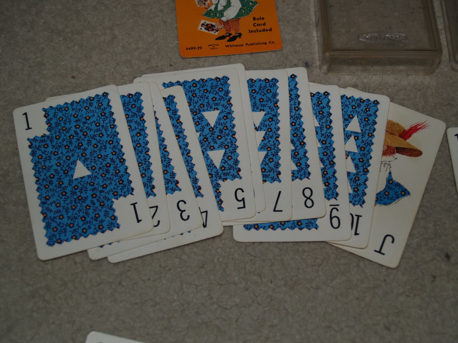 Vintage 1965 Whitman Slap Jack 45-Card Deck Plastic Case #4499 4