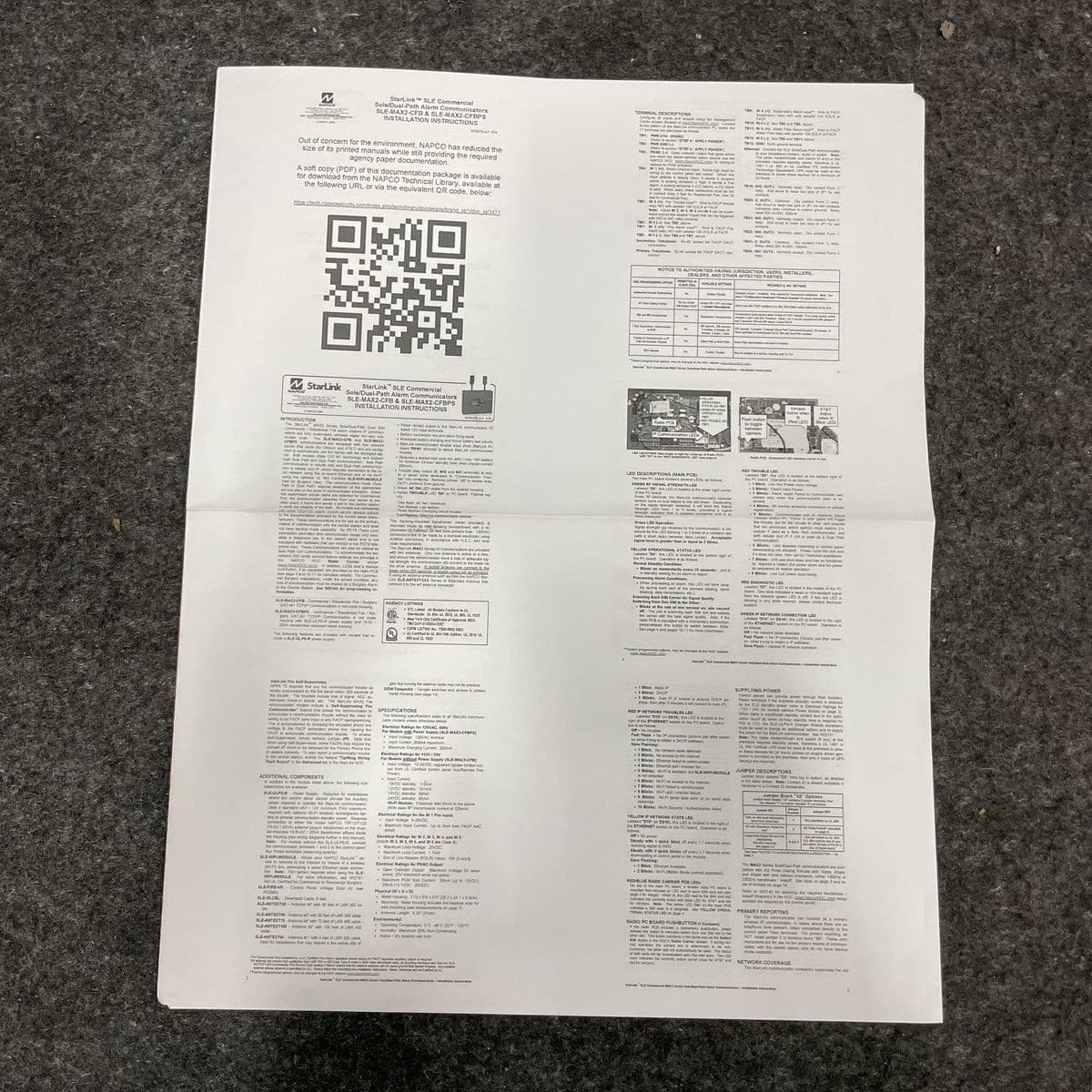 NAPCO Starlink SLE-MAX2CFBPS Universal Fire Communicator, Dual SIM, Dual Path 4