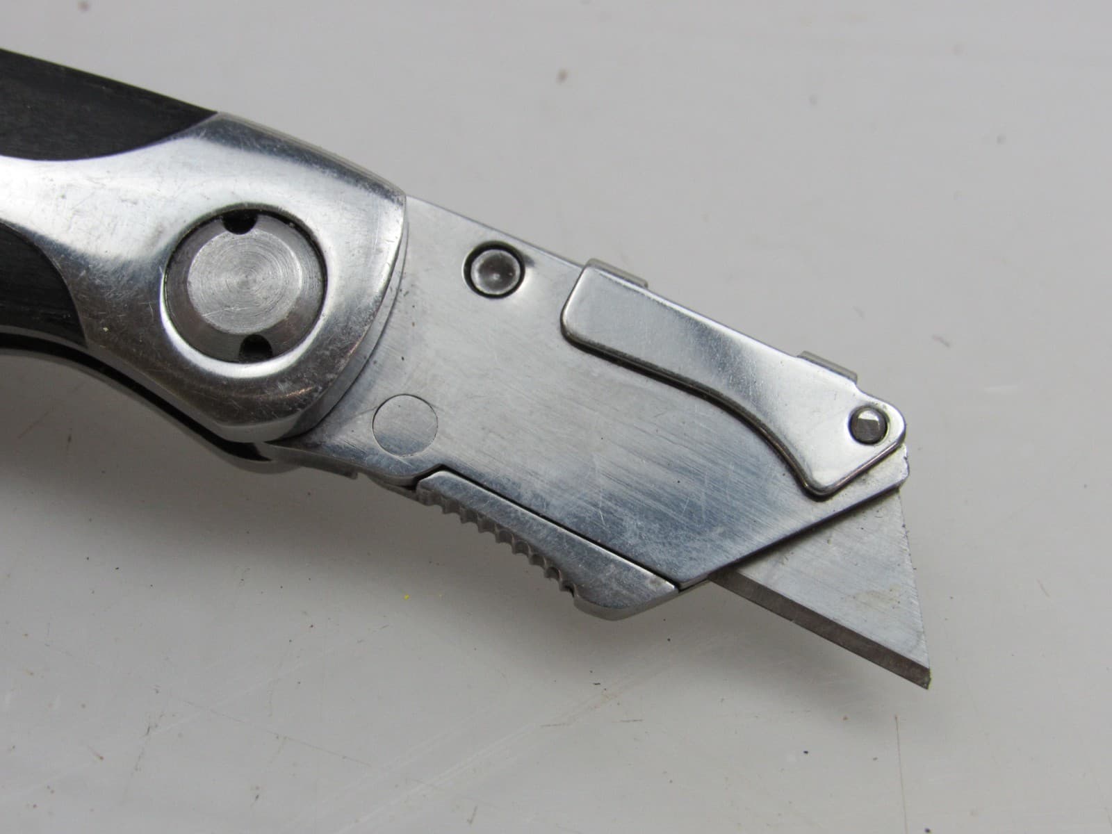 Vintage Craftsman Wood Handle Razor Blade Pocket Knife Folding Replaceable Blade 5