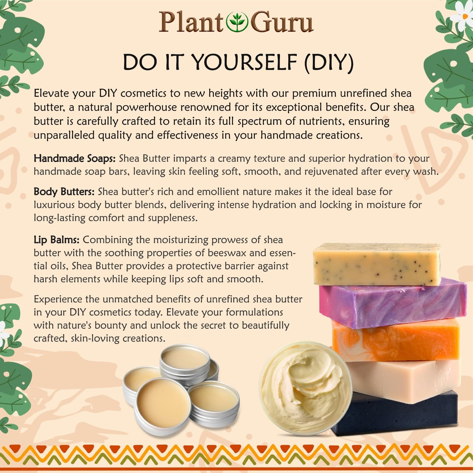 Raw African Shea Butter IVORY 100% Pure Natural Unrefined Organic Bulk Wholesale 6