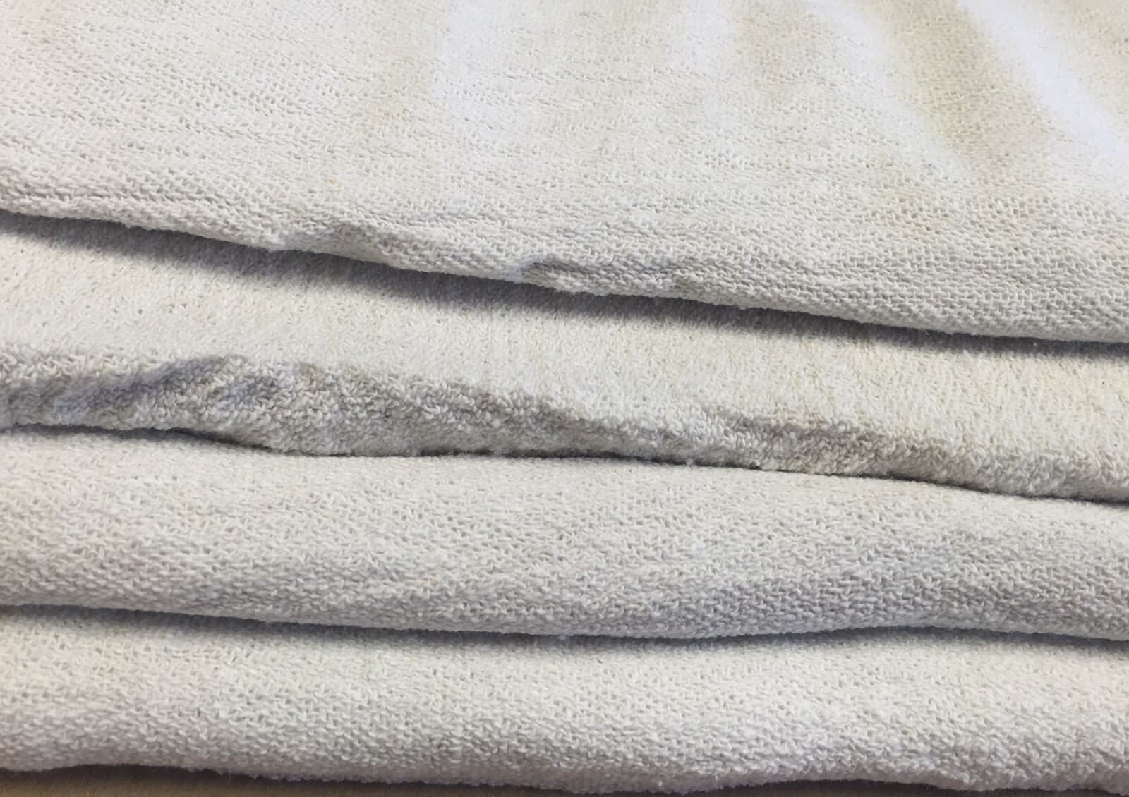 2500 New B Grade Great Mechanic Shop Rags Towel White Light THIN Quality 13"X14" 3