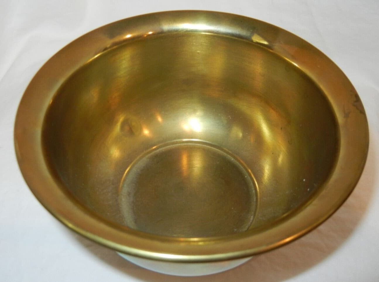 Brass Bowl Vintage Mid Century table piece centerpiece 3
