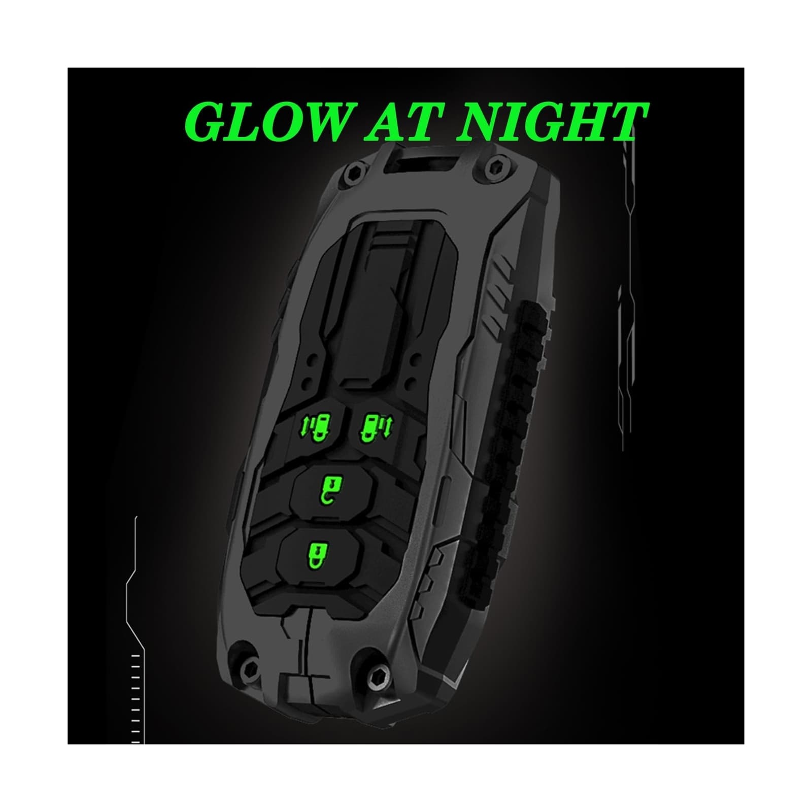 Heavy Metal Key fob Cover for Honda with Keychain,Key fob Case Protection Com... 5