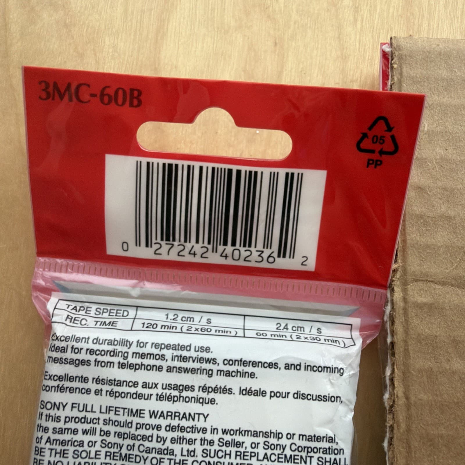 LOT (15) SONY MC60 BLANK MICRO CASSETTE TAPES BRAND NEW FACTORY SEALED 6