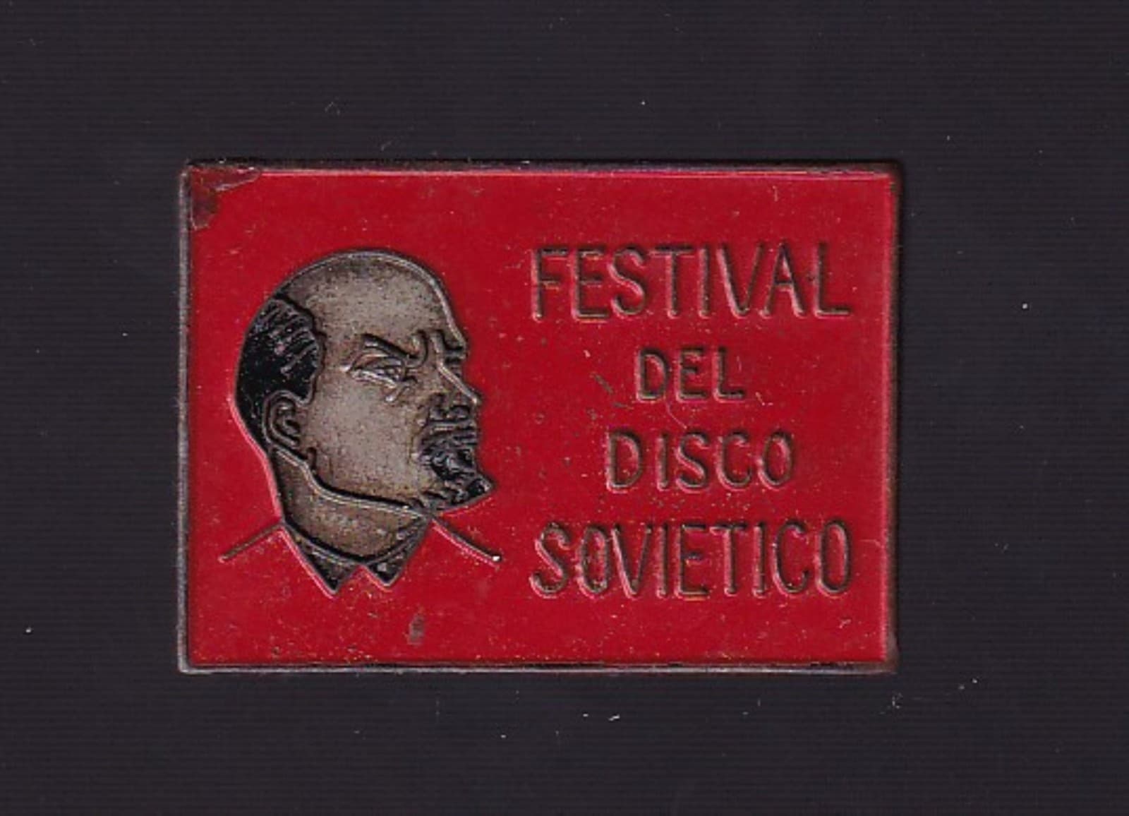 Commemorative pin for Soviet Record Festival in Havana 1970
