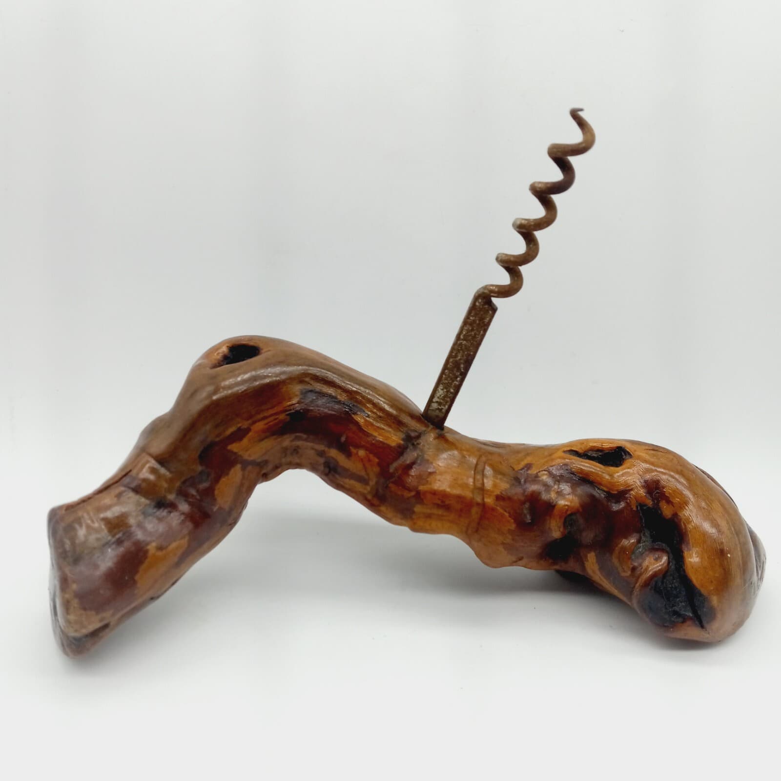 MCM Laurent Siret Rochefort Driftwood French Corkscrew Bottle Opener Wood