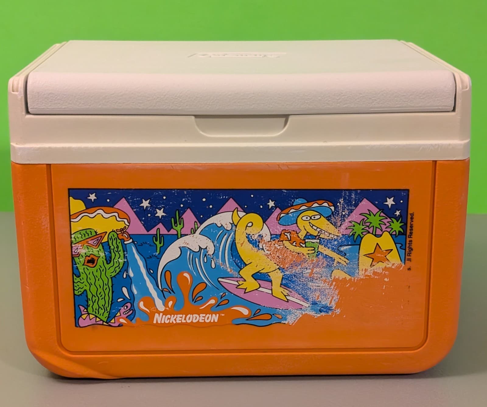 Vtg 1991 Nickelodeon Doo Wop Dinosaurs Cooler - RARE 90s Coleman - USA - *READ* 2