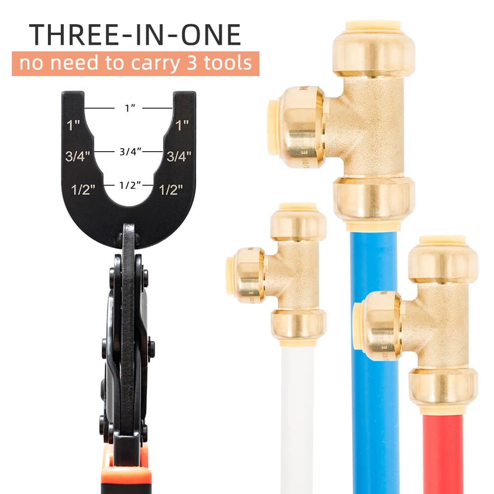 Disconnect Tong Tool Push to Connect Removal Tool 1/2 3/4 1 Push Fit Fitting 3