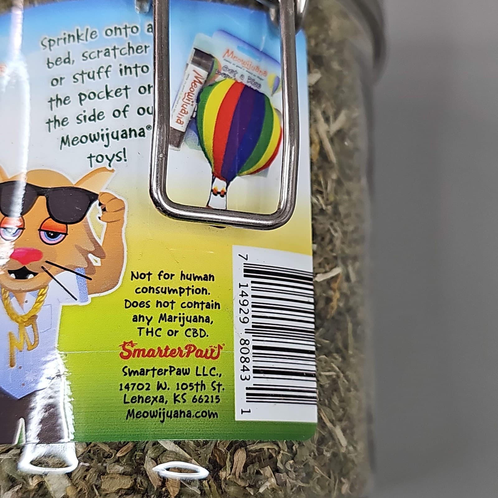 SMARTER PAW Meowijuana Organic Catnip Jar of Daydreamer Mix for Cats (New) 4