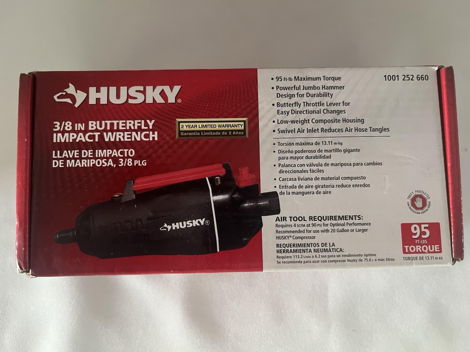 Husky 3/8 in. Butterfly Impact Wrench H4410 NEW 3