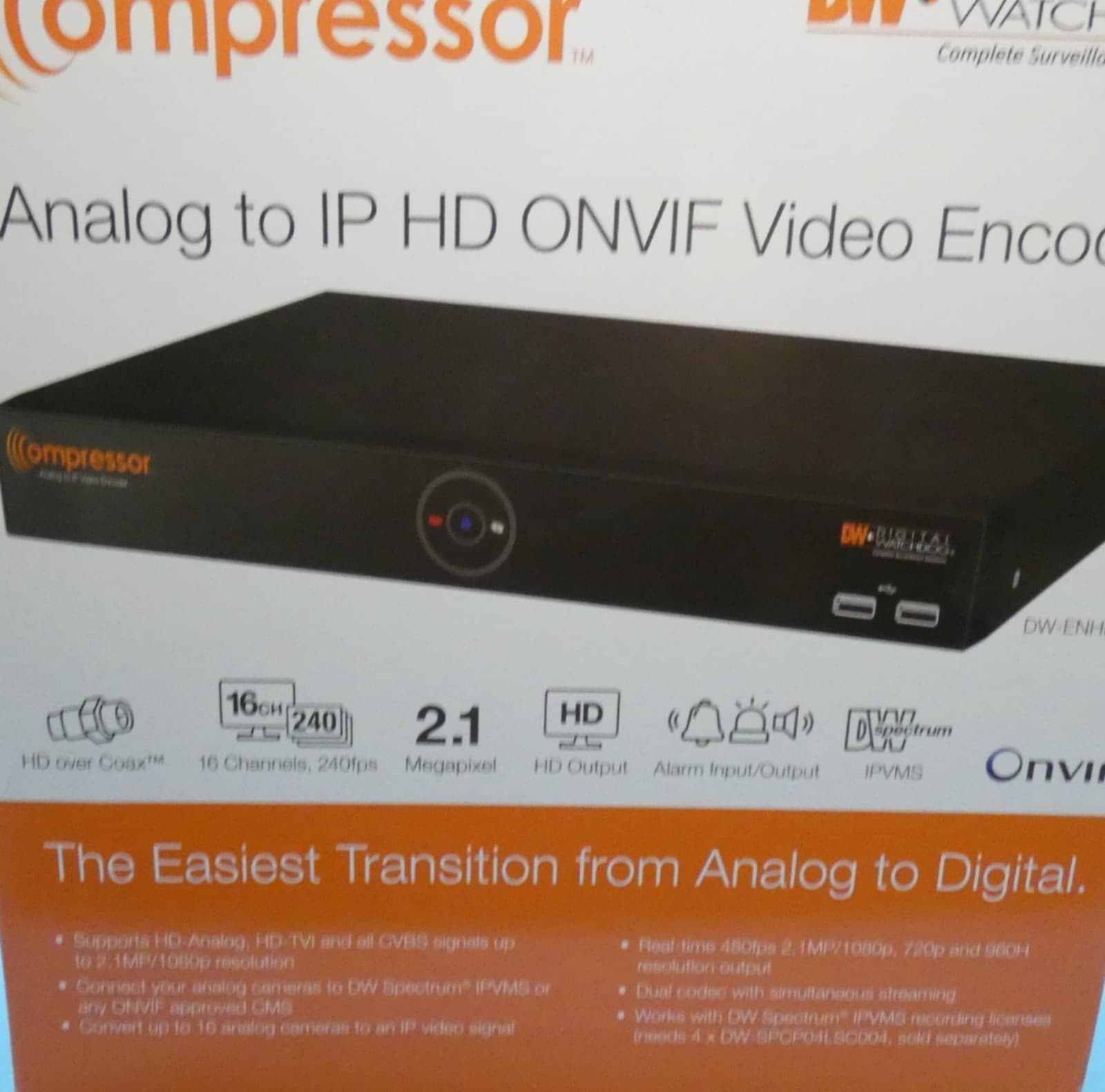 Digital Watchdog DW-ENHD16 16-Channel HD and legacy analog to IP signal encoder 2