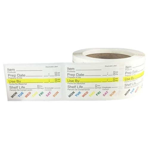 InStockLabels Dissolvable Food Labels - 2” x 3” (Labels) - Rotation Food 500 2
