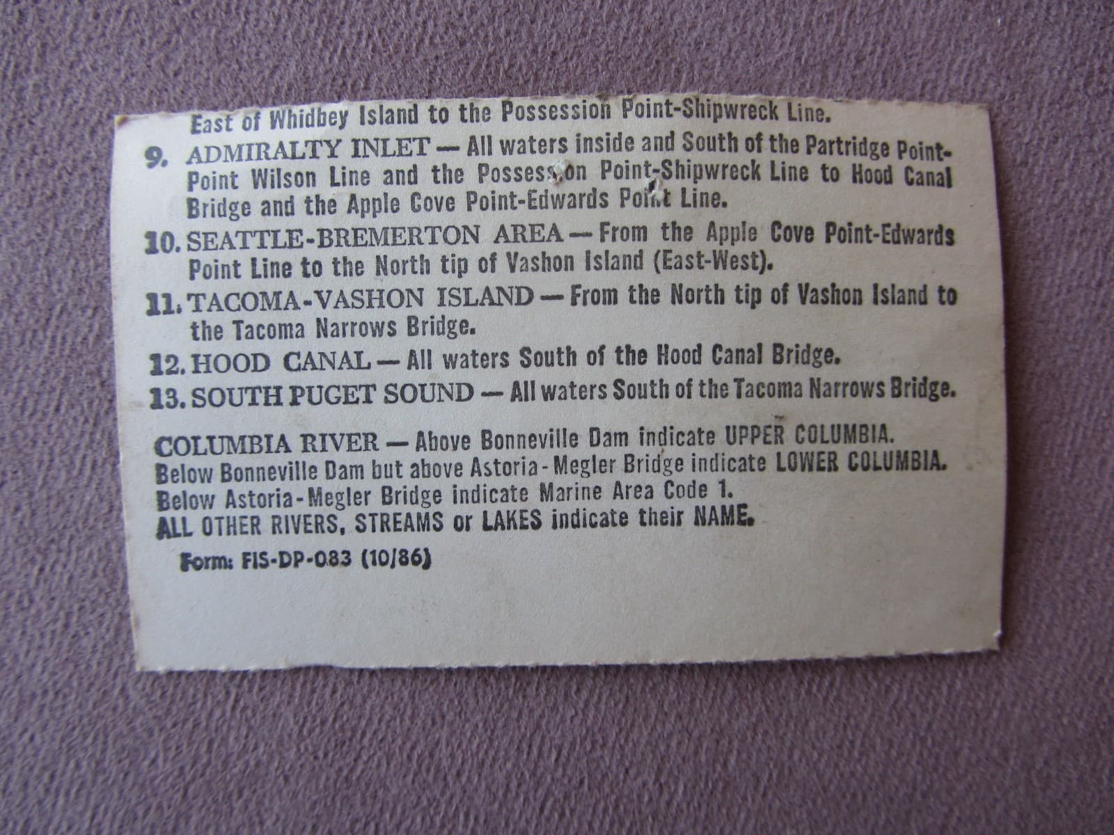 Lot of 3 Sport Salmon Validation Stub Licenses Fishing Stamps 1978 1981 1987 WA 4