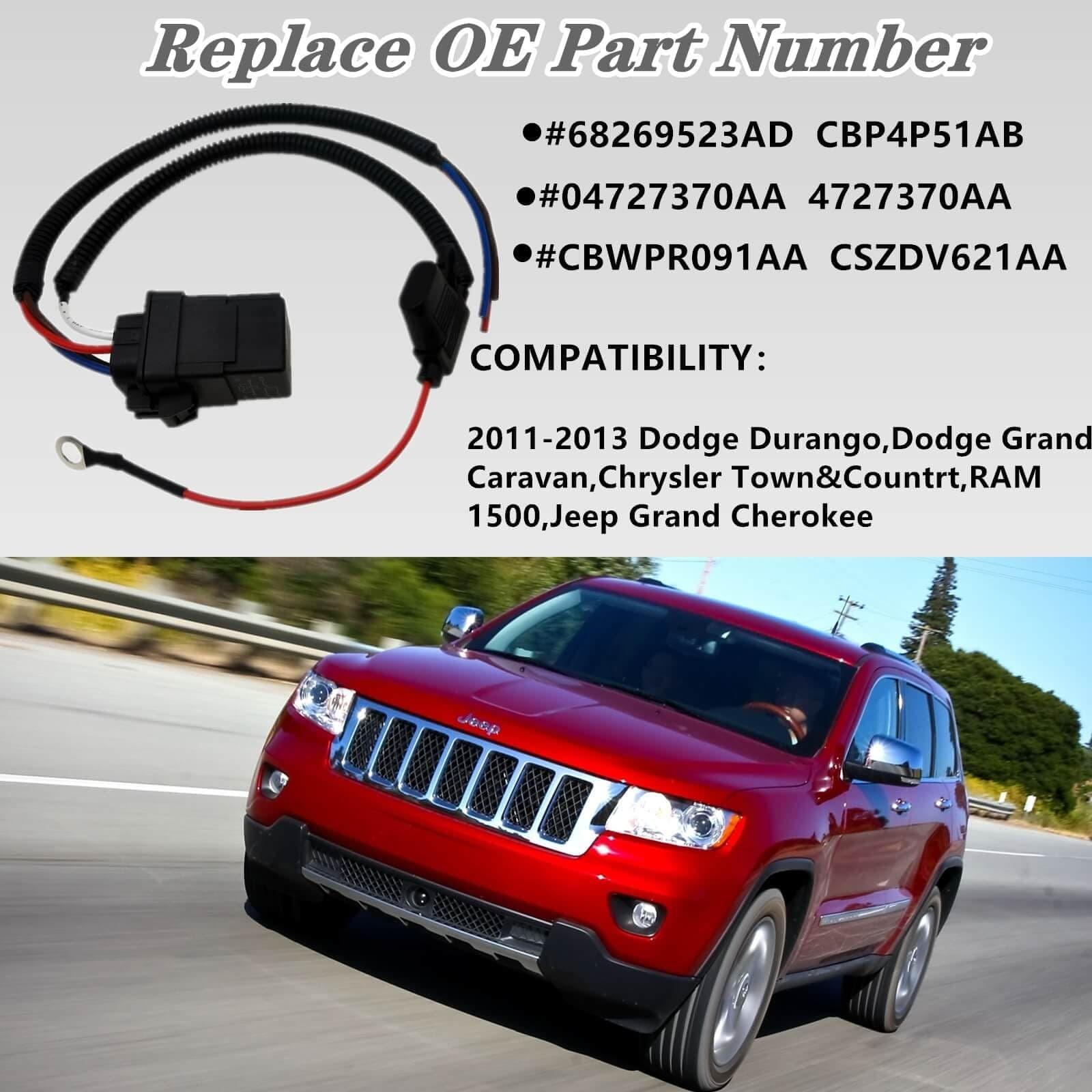 Fuel Pump Relay Wiring Kit 68269523AD,for Dodge Ram 1500 Durango Grand Carava... 2